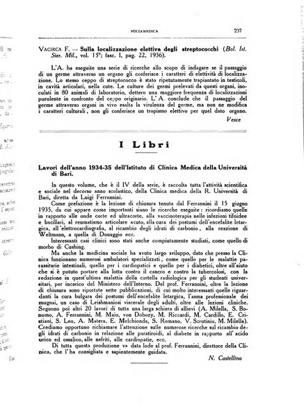 Folia medica periodico trimensile di patologia e clinica medica