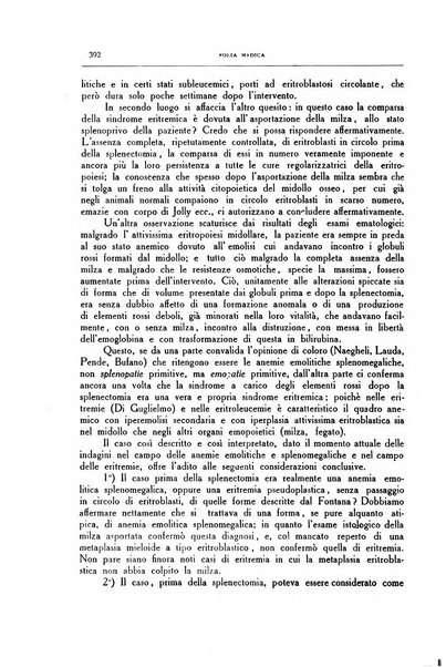 Folia medica periodico trimensile di patologia e clinica medica