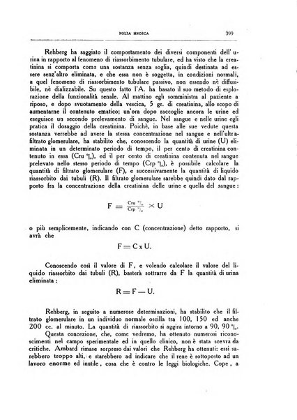 Folia medica periodico trimensile di patologia e clinica medica