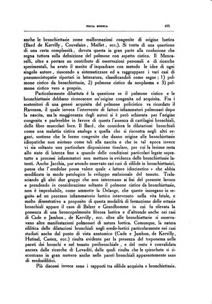 Folia medica periodico trimensile di patologia e clinica medica