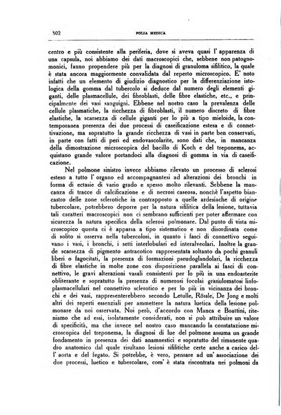 Folia medica periodico trimensile di patologia e clinica medica