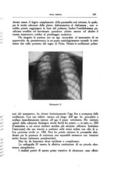 Folia medica periodico trimensile di patologia e clinica medica