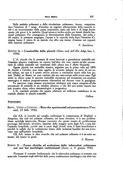 Folia medica periodico trimensile di patologia e clinica medica