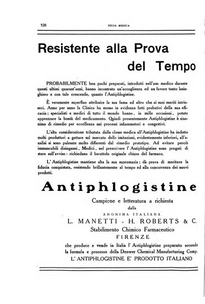 Folia medica periodico trimensile di patologia e clinica medica