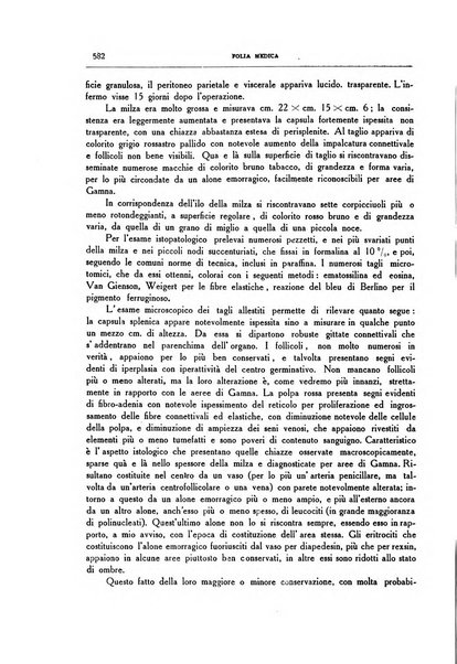 Folia medica periodico trimensile di patologia e clinica medica