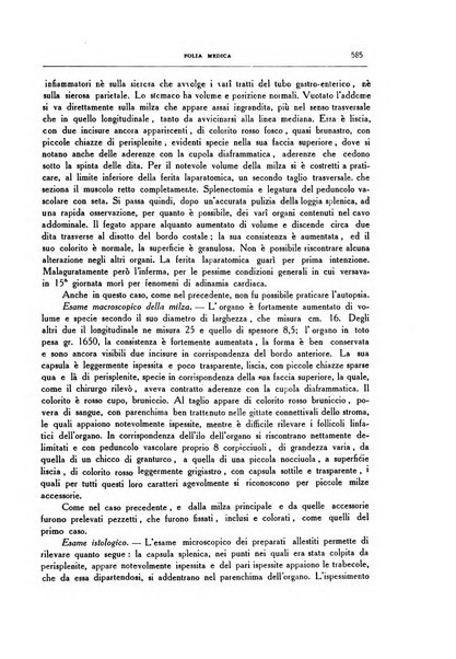 Folia medica periodico trimensile di patologia e clinica medica