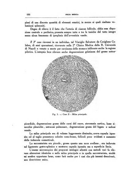 Folia medica periodico trimensile di patologia e clinica medica