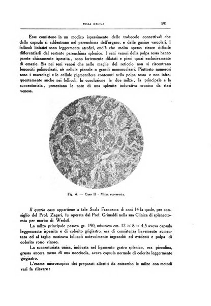 Folia medica periodico trimensile di patologia e clinica medica