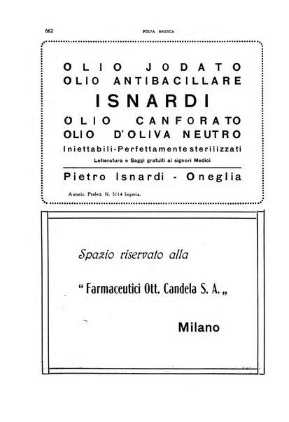 Folia medica periodico trimensile di patologia e clinica medica