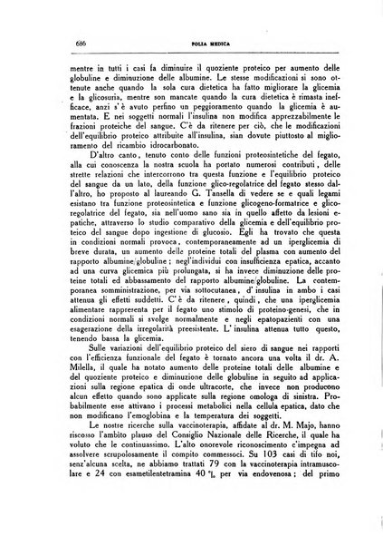 Folia medica periodico trimensile di patologia e clinica medica