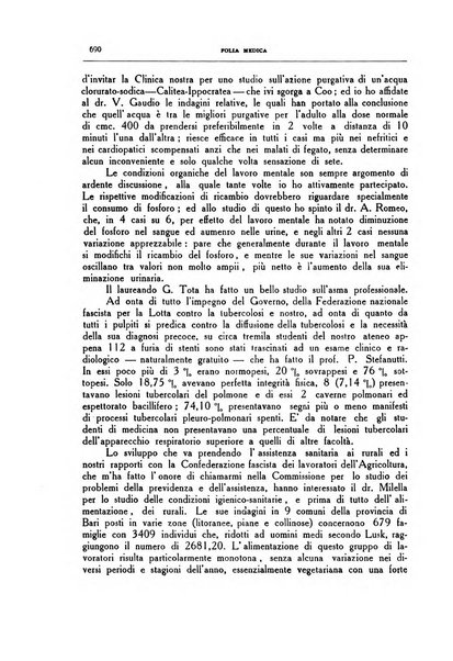 Folia medica periodico trimensile di patologia e clinica medica