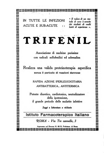 Folia medica periodico trimensile di patologia e clinica medica