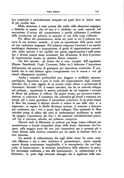 Folia medica periodico trimensile di patologia e clinica medica