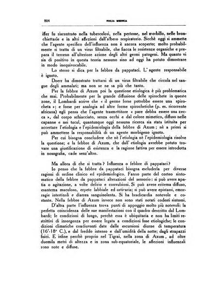 Folia medica periodico trimensile di patologia e clinica medica