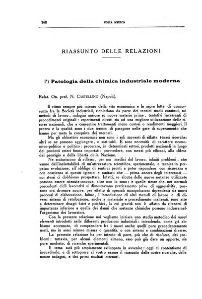 Folia medica periodico trimensile di patologia e clinica medica