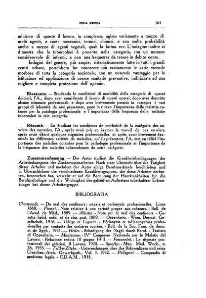 Folia medica periodico trimensile di patologia e clinica medica