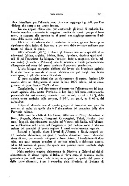 Folia medica periodico trimensile di patologia e clinica medica