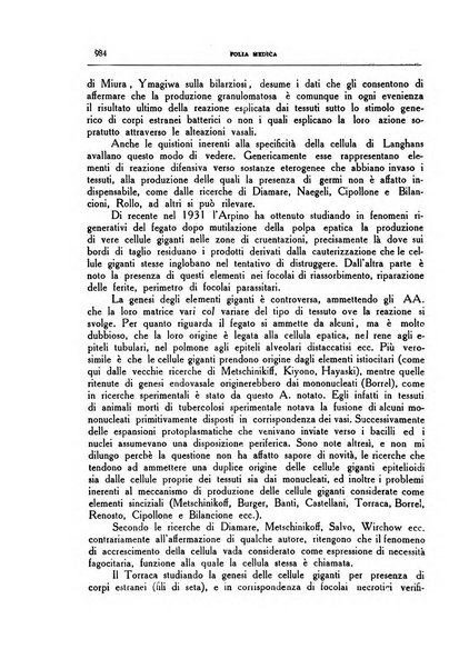 Folia medica periodico trimensile di patologia e clinica medica