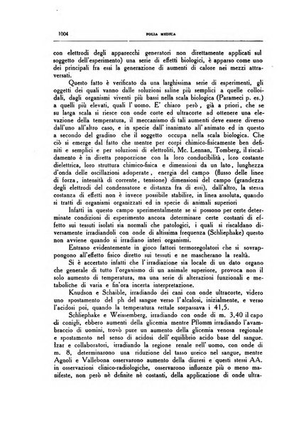 Folia medica periodico trimensile di patologia e clinica medica