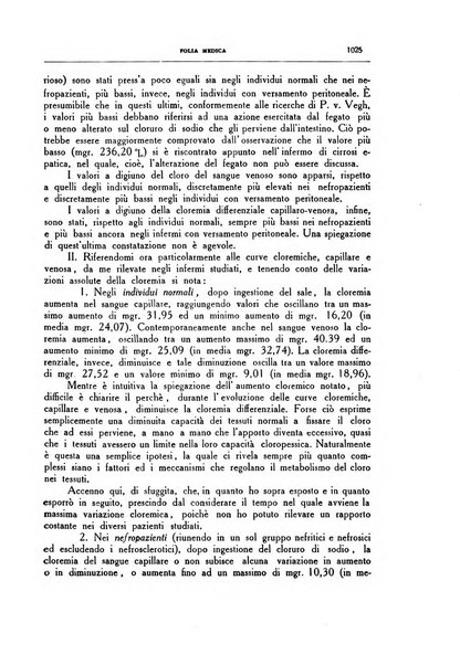 Folia medica periodico trimensile di patologia e clinica medica