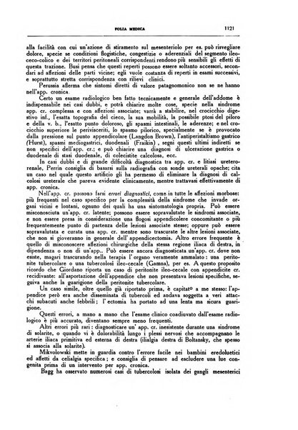 Folia medica periodico trimensile di patologia e clinica medica