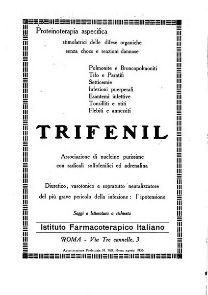 Folia medica periodico trimensile di patologia e clinica medica