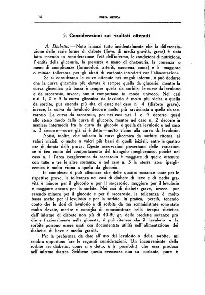 Folia medica periodico trimensile di patologia e clinica medica