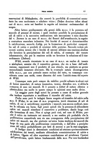 Folia medica periodico trimensile di patologia e clinica medica