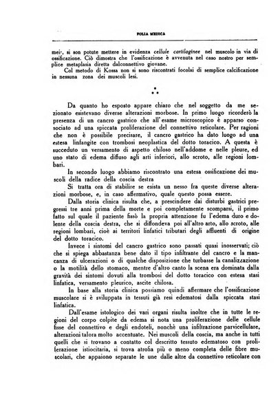 Folia medica periodico trimensile di patologia e clinica medica