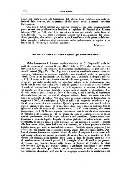 Folia medica periodico trimensile di patologia e clinica medica