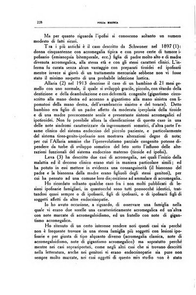 Folia medica periodico trimensile di patologia e clinica medica