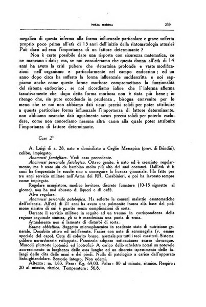 Folia medica periodico trimensile di patologia e clinica medica