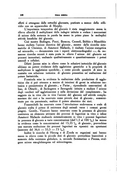 Folia medica periodico trimensile di patologia e clinica medica