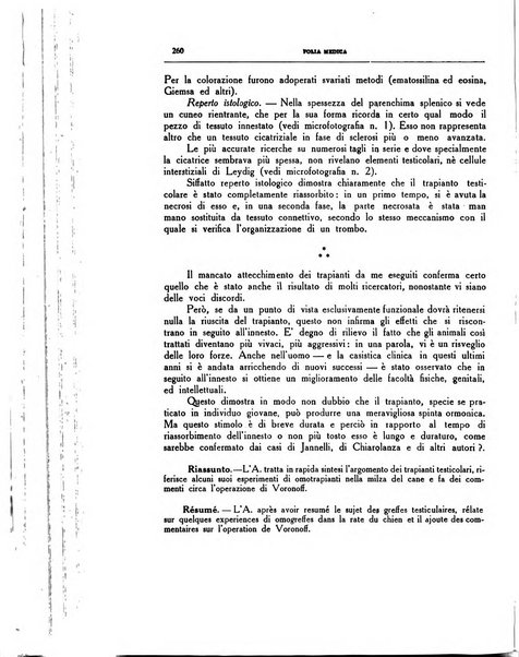 Folia medica periodico trimensile di patologia e clinica medica