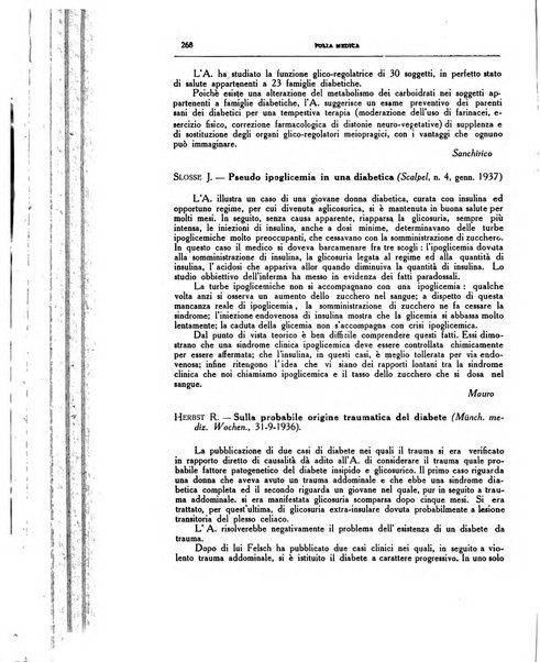 Folia medica periodico trimensile di patologia e clinica medica