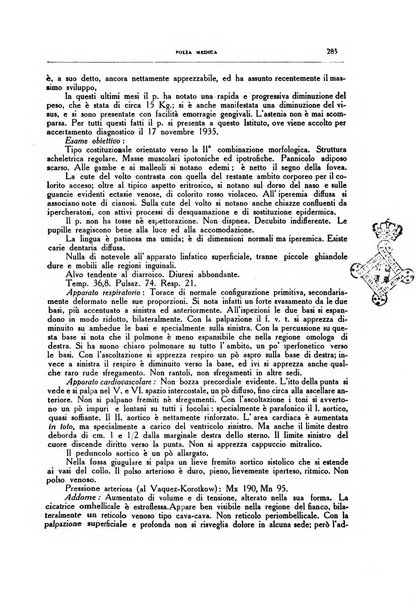 Folia medica periodico trimensile di patologia e clinica medica