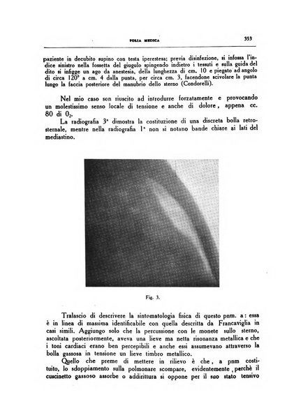 Folia medica periodico trimensile di patologia e clinica medica