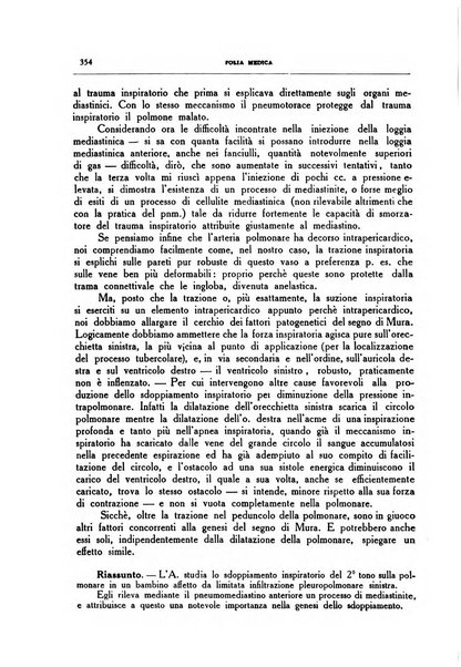 Folia medica periodico trimensile di patologia e clinica medica