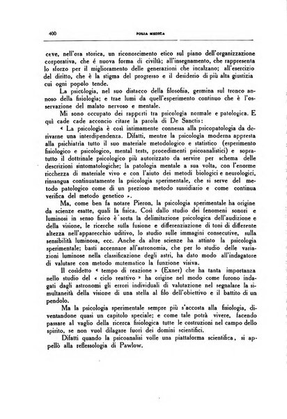 Folia medica periodico trimensile di patologia e clinica medica