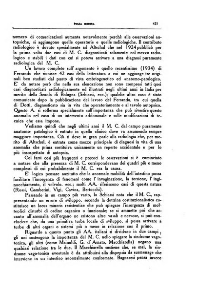 Folia medica periodico trimensile di patologia e clinica medica