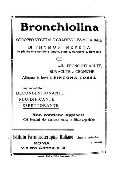 Folia medica periodico trimensile di patologia e clinica medica