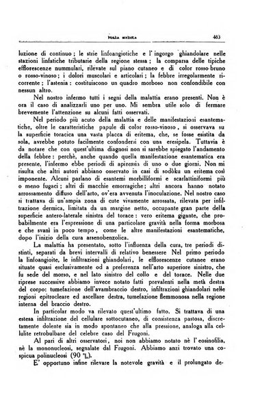 Folia medica periodico trimensile di patologia e clinica medica