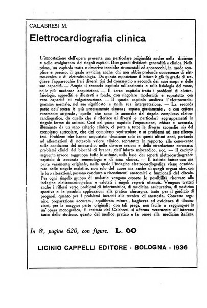 Folia medica periodico trimensile di patologia e clinica medica