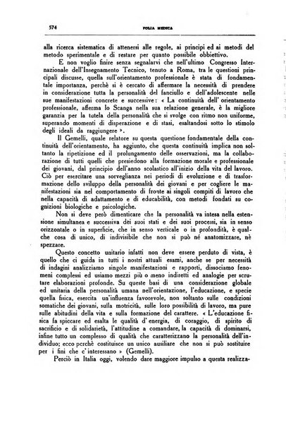 Folia medica periodico trimensile di patologia e clinica medica