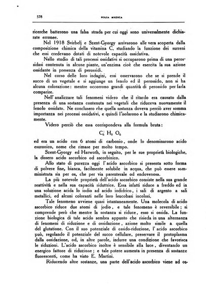 Folia medica periodico trimensile di patologia e clinica medica