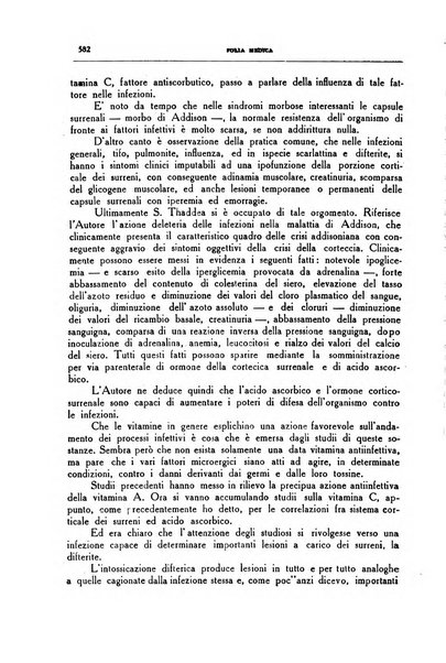 Folia medica periodico trimensile di patologia e clinica medica