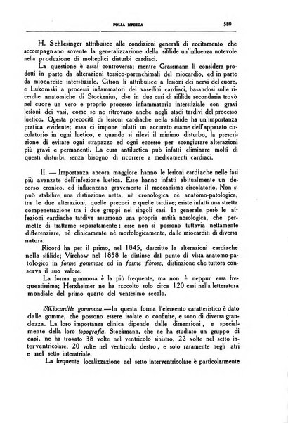 Folia medica periodico trimensile di patologia e clinica medica