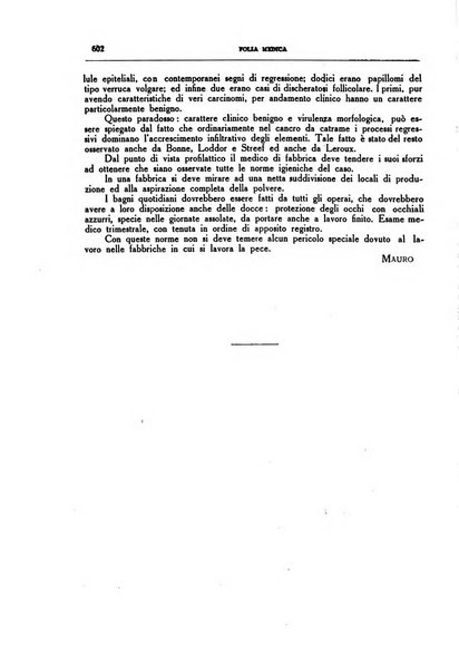 Folia medica periodico trimensile di patologia e clinica medica