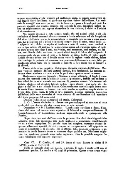 Folia medica periodico trimensile di patologia e clinica medica