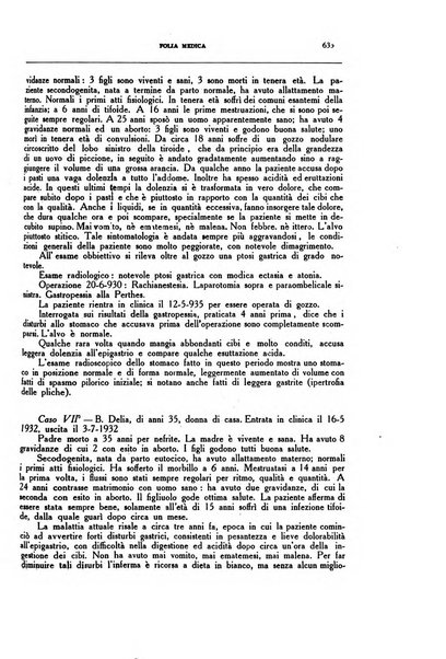 Folia medica periodico trimensile di patologia e clinica medica